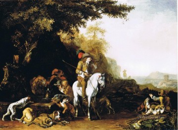 朝の狩人たち Oil Paintings